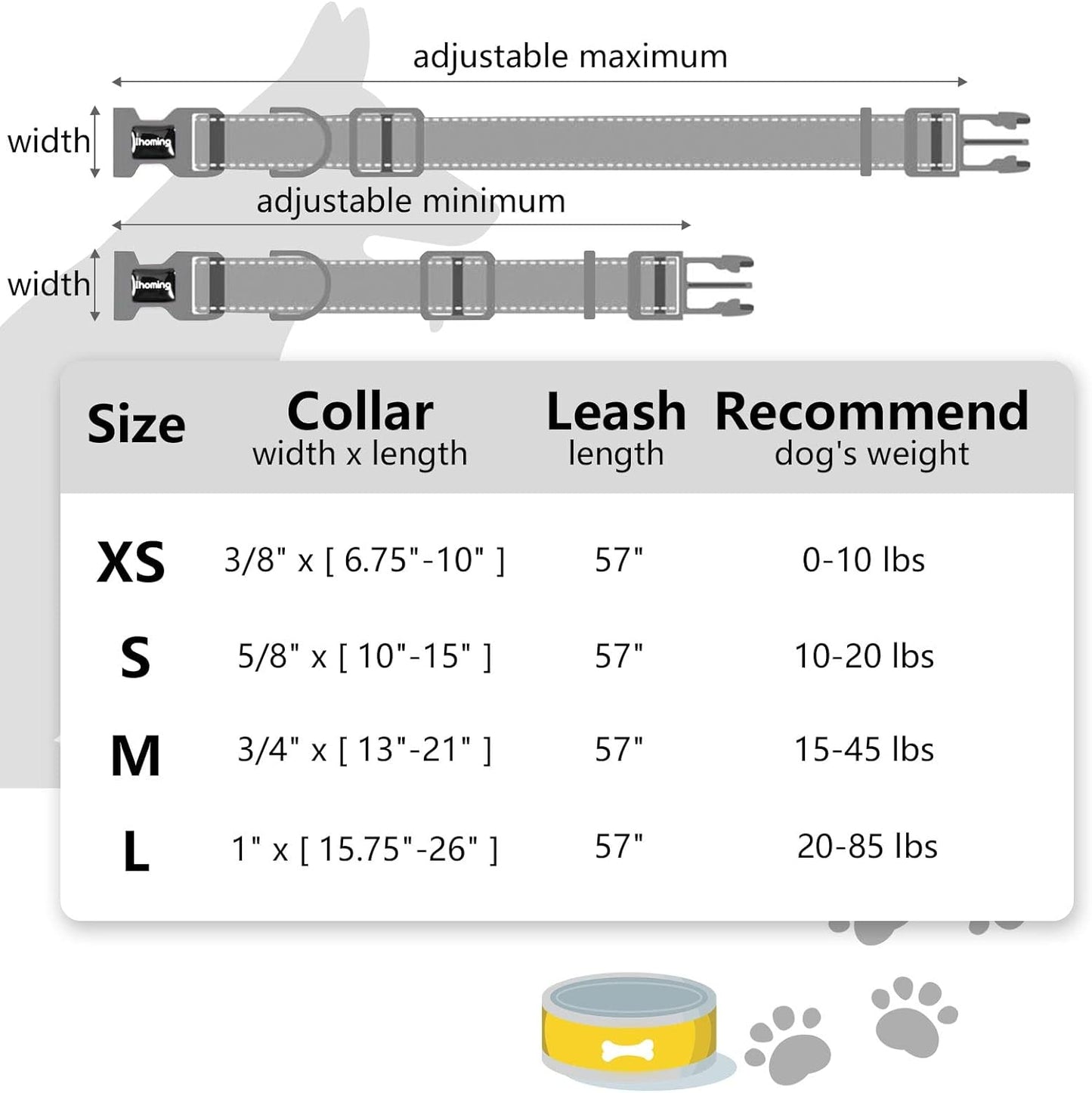 Dog Collar & Leash Set: Multi-Patterned