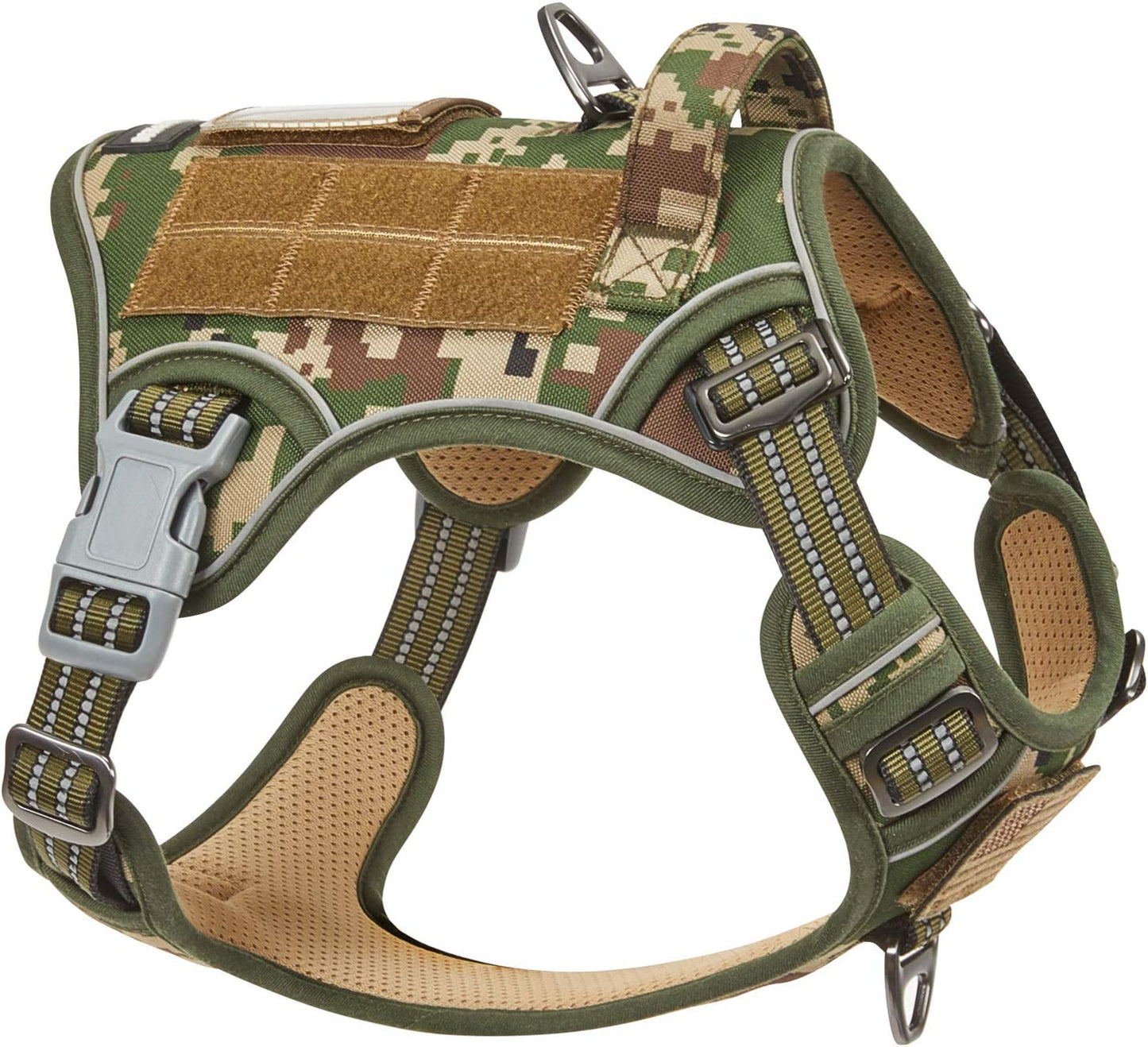 Premium Tactical Harness: No Pull + Reflective + Adjustable 