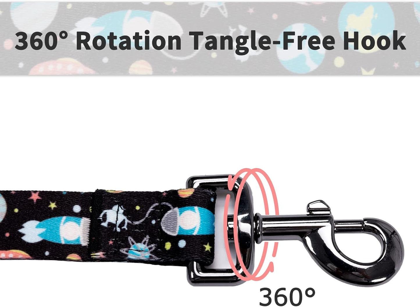 Dog Collar & Leash Set: Multi-Patterned