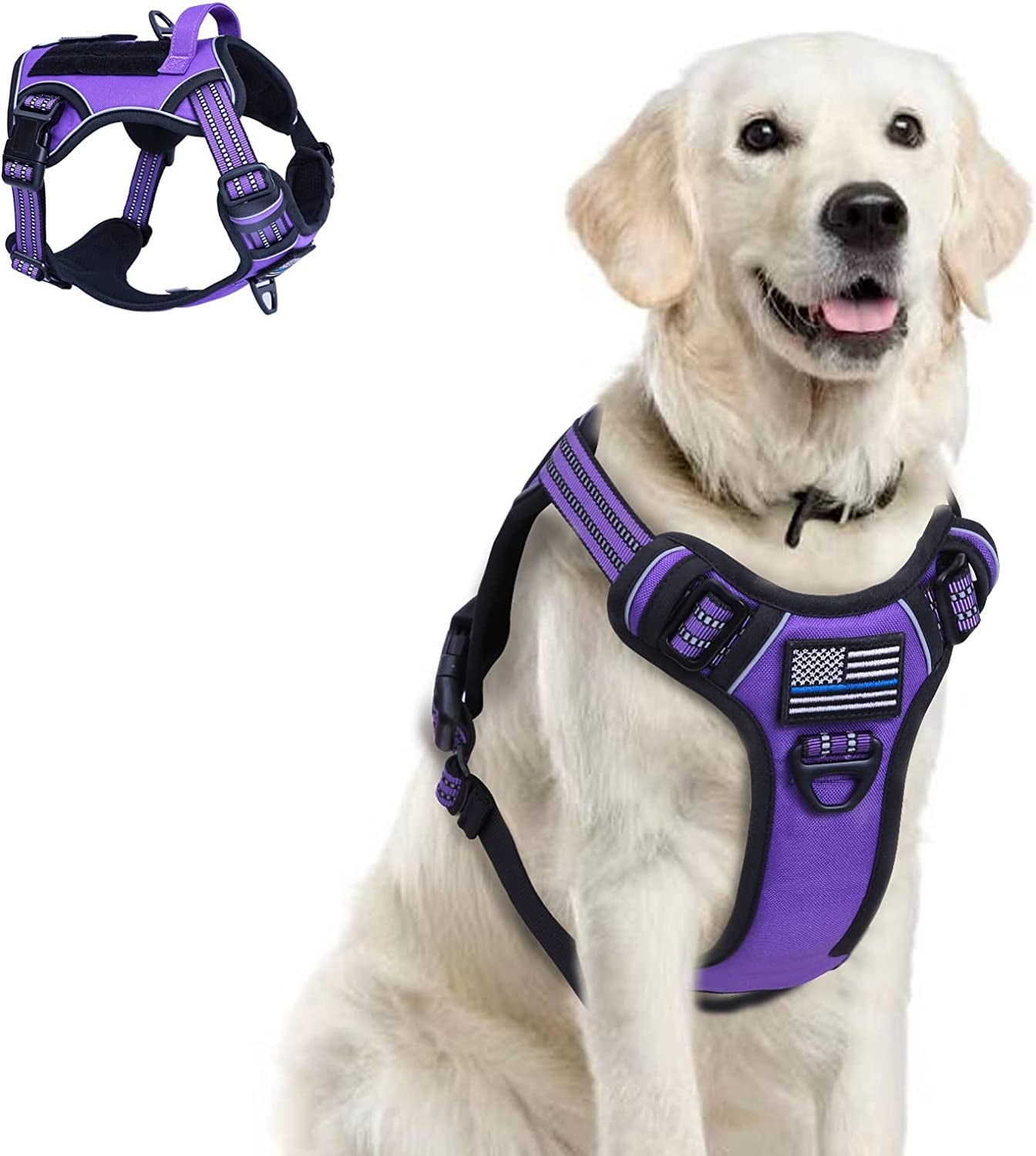 Premium Tactical Harness: No Pull + Reflective + Adjustable 