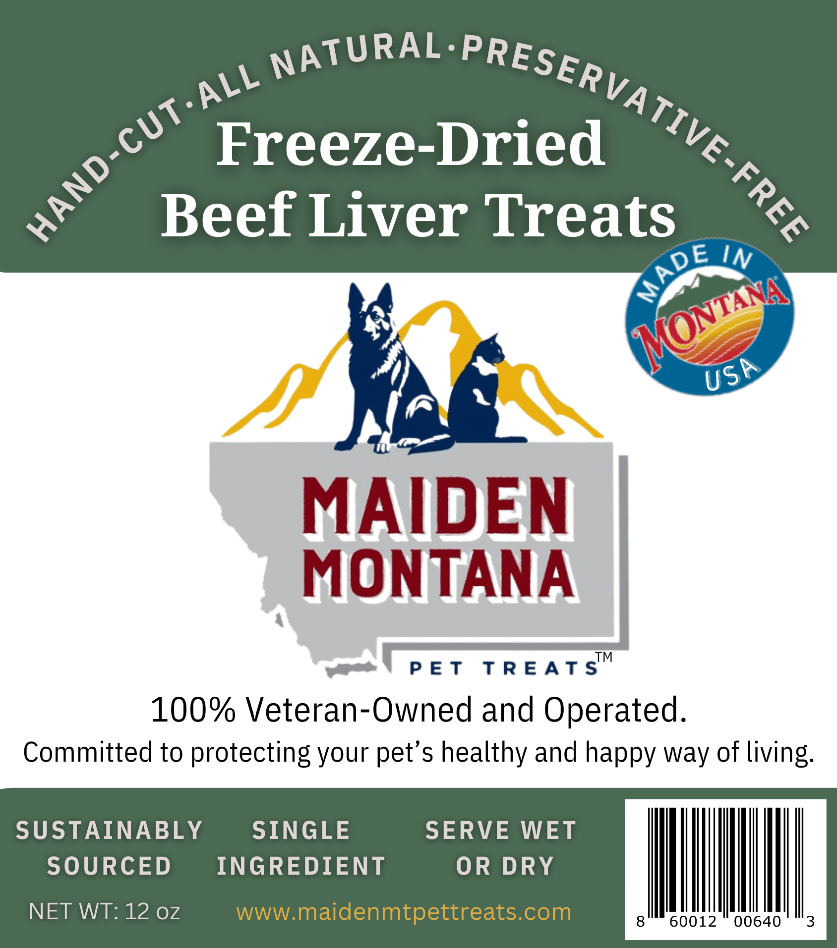 Freeze Dried Treats | Beef Liver | 12oz.
