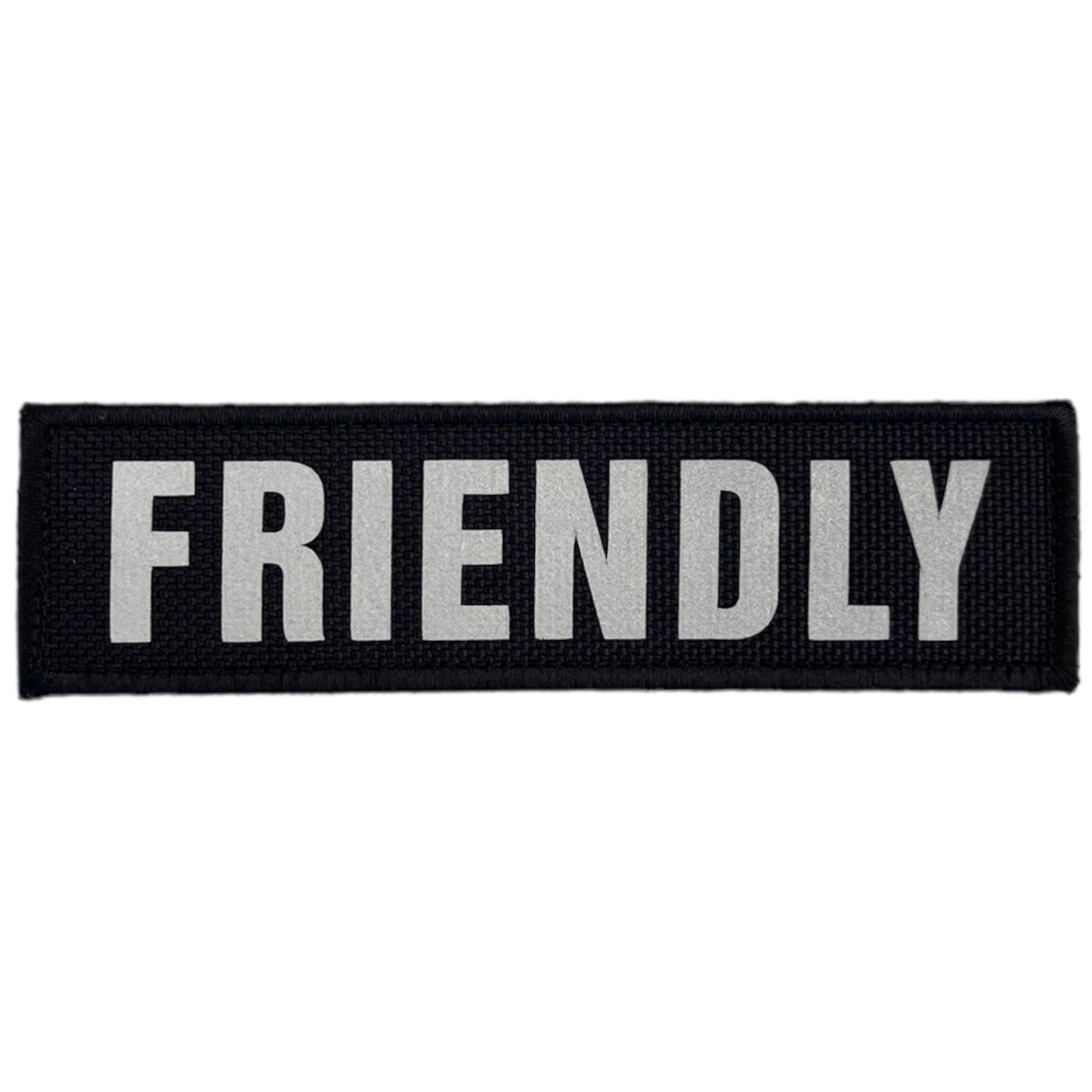 REFLECTIVE HIGH VISIBILITY BLACK Tag Patch