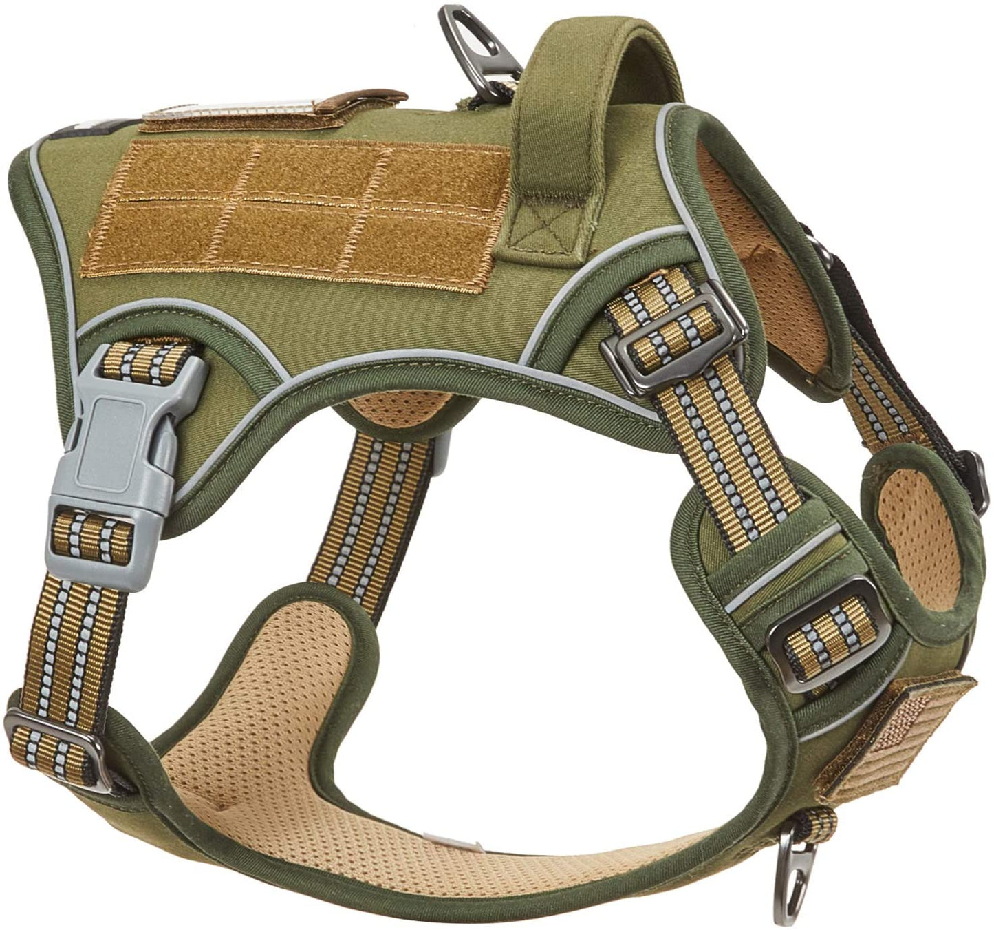 Premium Tactical Harness: No Pull + Reflective + Adjustable 